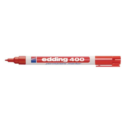 pennarello permanente edding 400 rosso [4-400002]