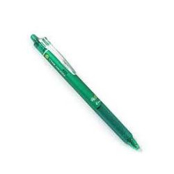 penna pilot frixion clicker cancellabile punta media 0.7mm verde
