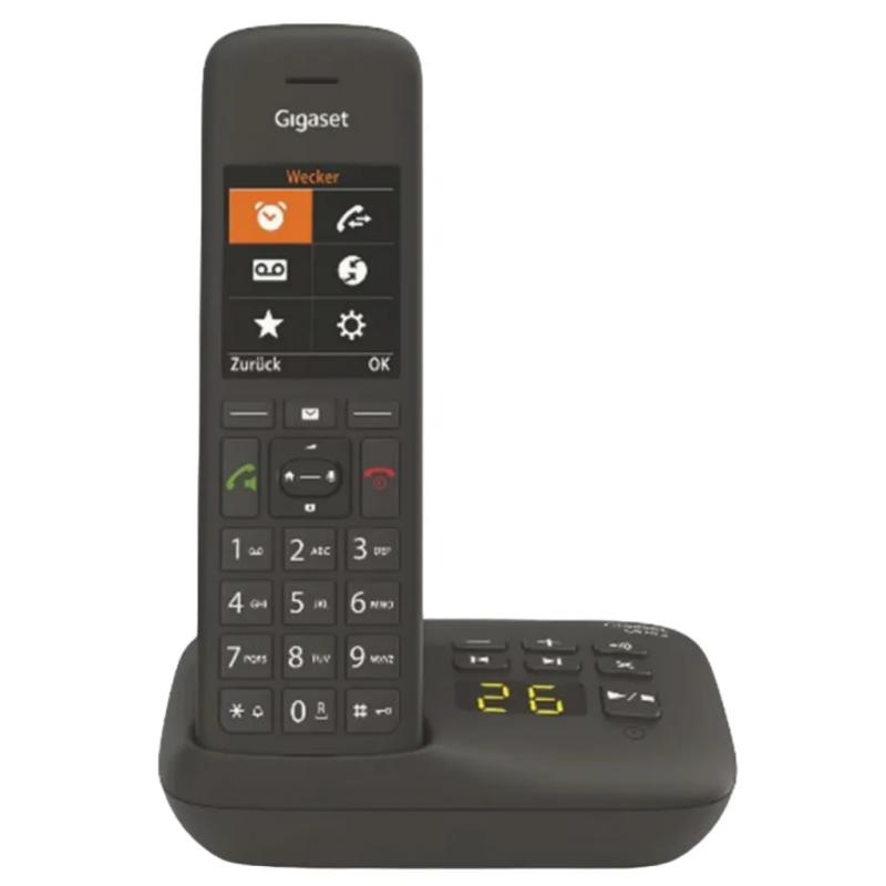 telefono cordless gigaset ae690a trio antracite nero [l36852-h2830-b143]