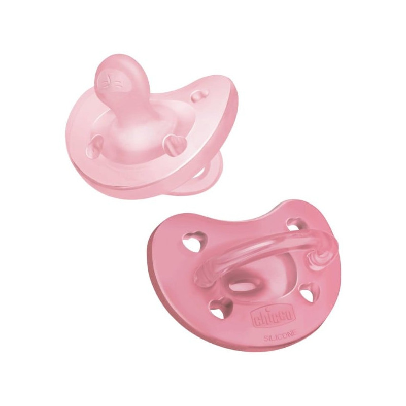 ciuccio chicco physioforma soft 6-16m rosa 2pz [987921184]