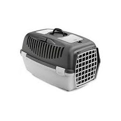 trasportino animali stefanplast 97366 gulliver 3 grigio chiaro e