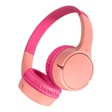 cuffie per bambini belkin soundform mini-on-ear rosa [aud002btpkv3]