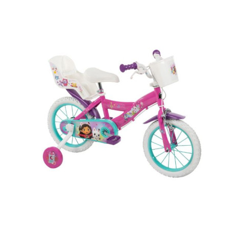 bicicletta mandelli gabby's dollhouse 14'' con rotelle