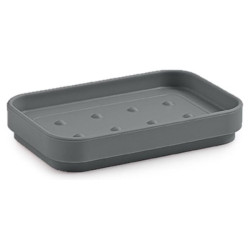 porta sapone gedy 6312 seventy da appoggio 124x80x21mm grigio