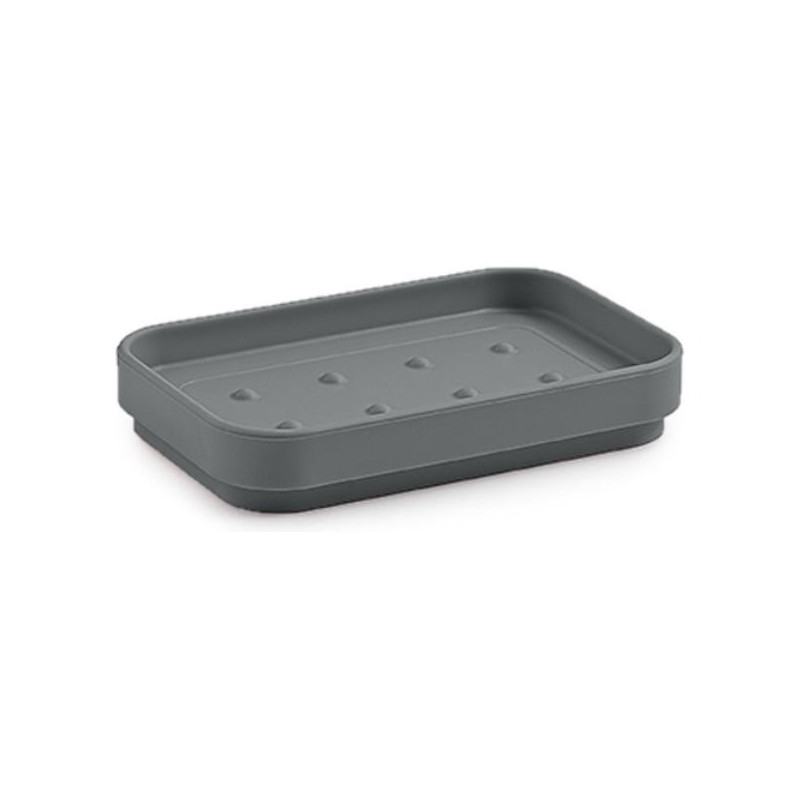 porta sapone gedy 6312 seventy da appoggio 124x80x21mm grigio