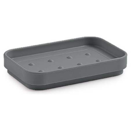 porta sapone gedy 6312 seventy da appoggio 124x80x21mm grigio