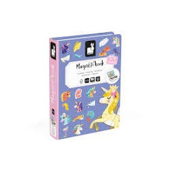 gioco creativo janod magneti'book unicorni per bambini multicolore[j02584]