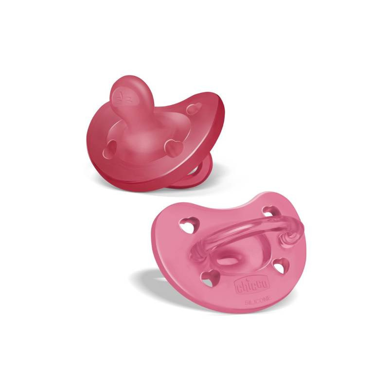 succhietti chicco physio silicone 16-36 mesi rosa 2pz