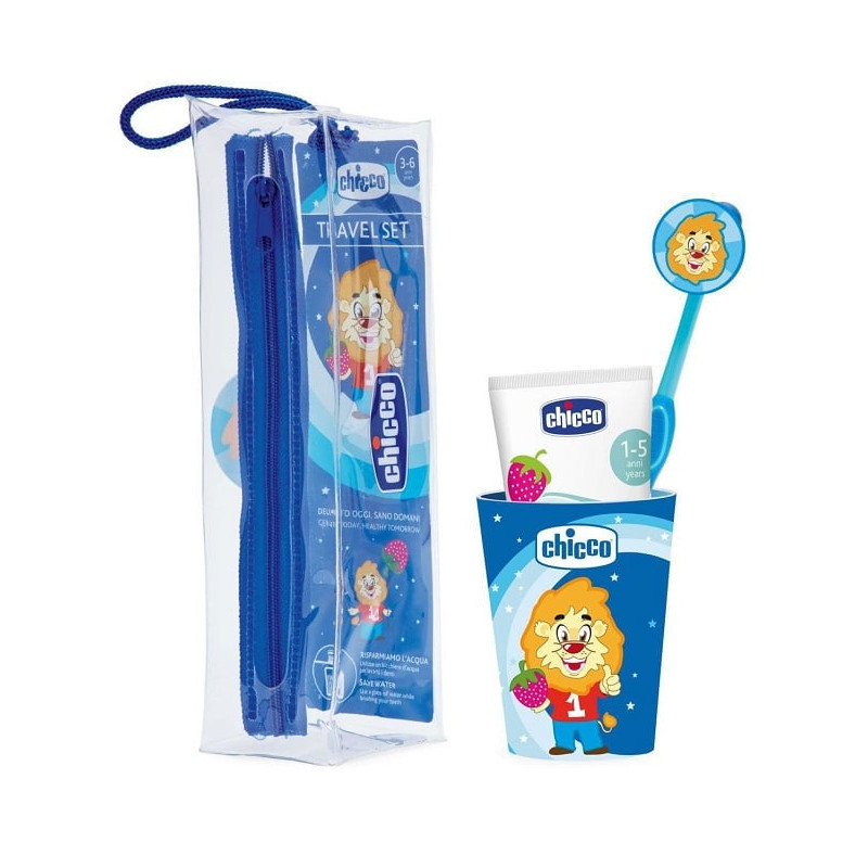 set igiene orale chicco 36m+ azzurro