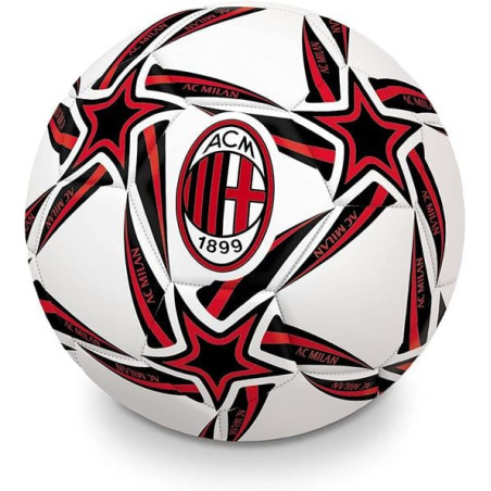 pallone da calcio mondo gioco ufficiale ac milan bianco/nero/rosso