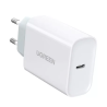 caricabatterie ugreen da muro 30w usb c bianco [70161b]
