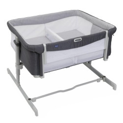 culla chicco next2me twins per gemelli 98x98x62cm grigio