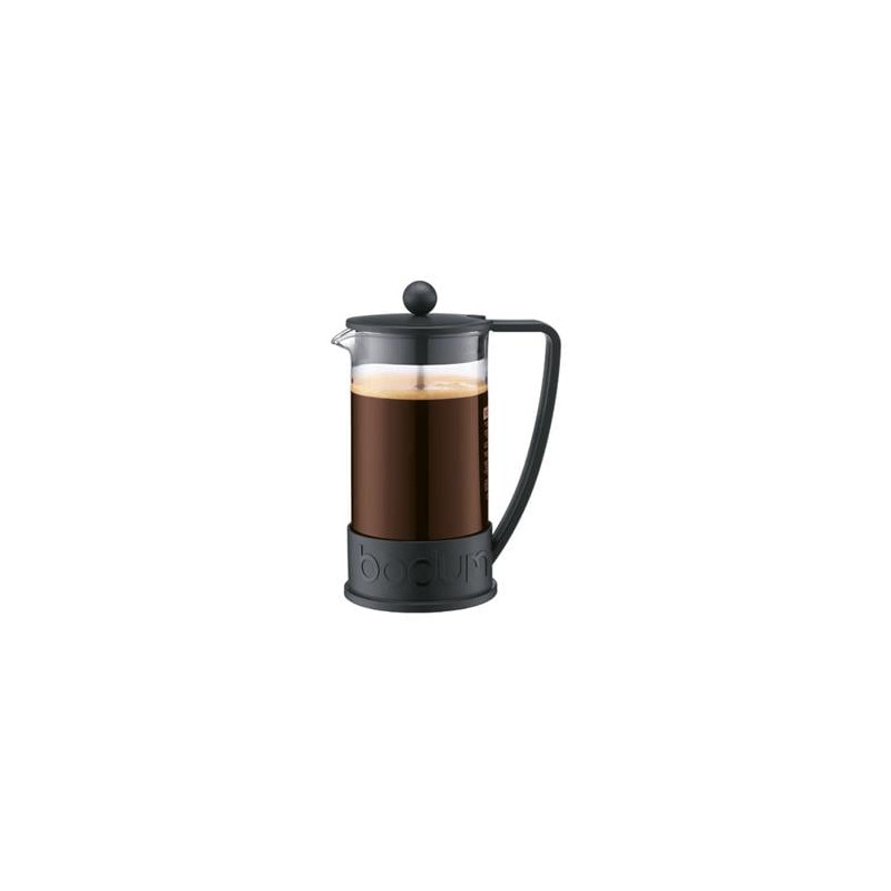 caffettiera bodum press brazil 8 tazze 1l nero/transparente [1763008]
