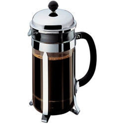 caffettiera bodum press chambord 8 tazze 0.35l nero/transparente