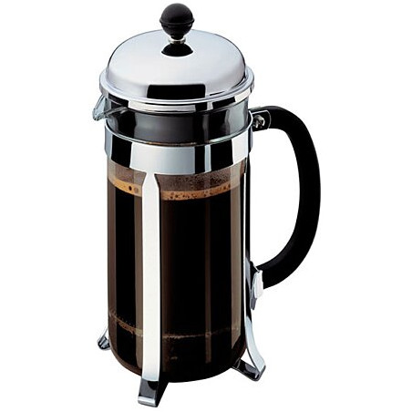 caffettiera bodum press chambord 8 tazze 0.35l nero/transparente