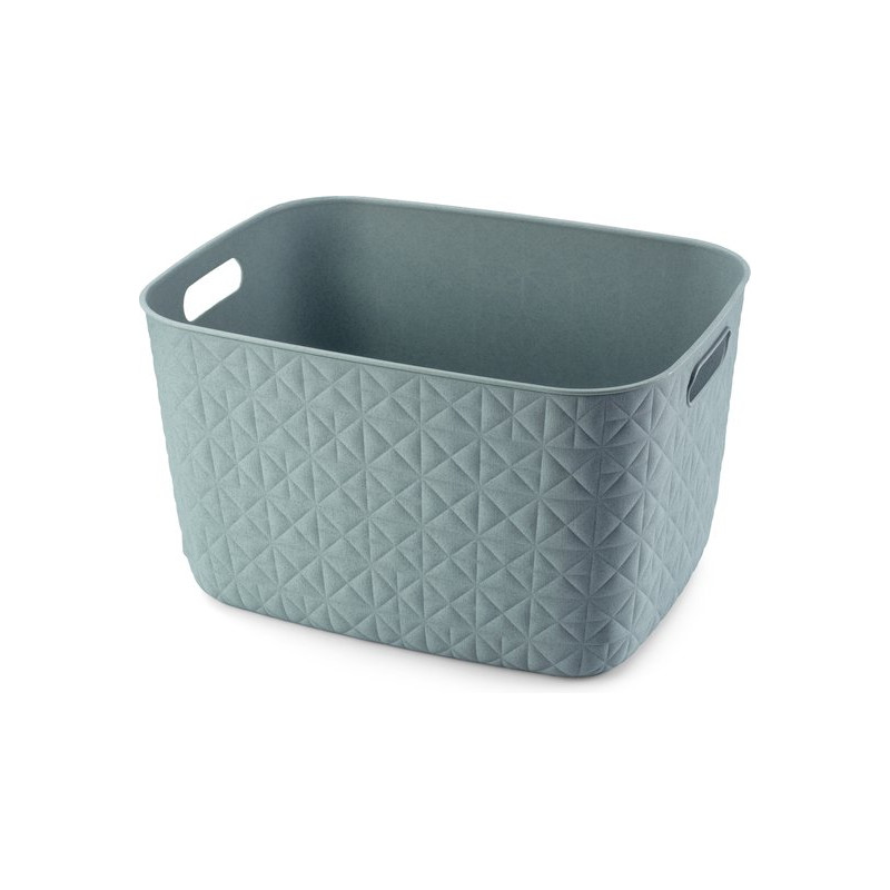 cesto portaoggetti curver softex 15l blu verde