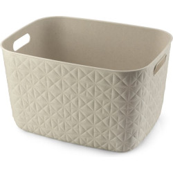 cesto portaoggetti curver softex 15l bianco gesso