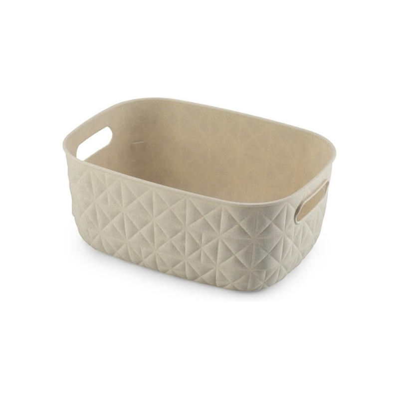 cesto portaoggetti curver softex s 4l bianco gesso