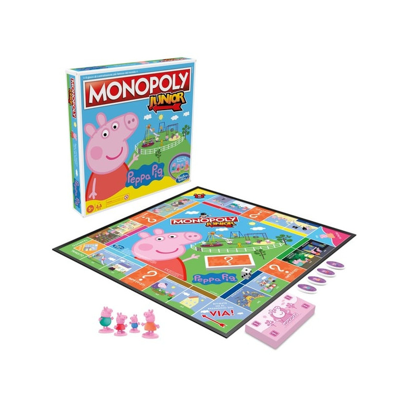 gioco da tavolo hasbro junior peppa pig monopoly 267x267x41mm