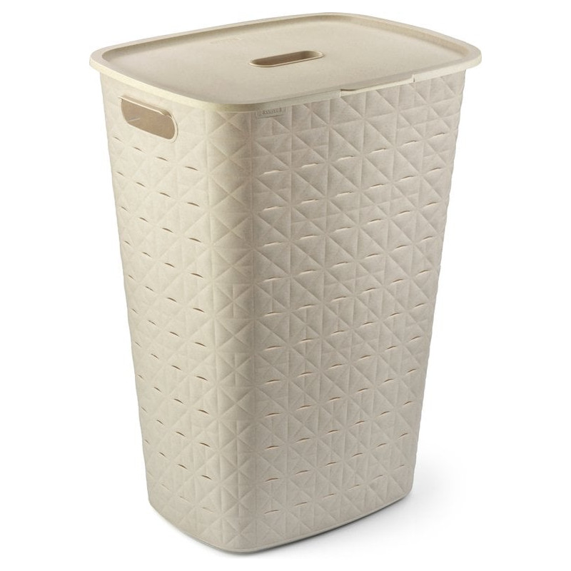 portabiancheria curver k258692 softex 56l bianco gesso [k258692]