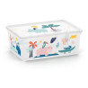 scatola salvaspazio keter c box style animali selvatici 11l multicolore