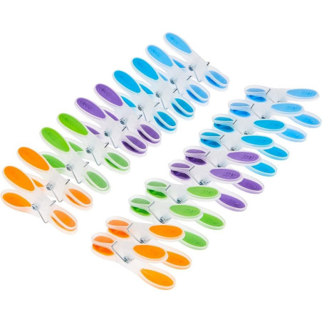 mollette vileda soft peg multicolore 20pz