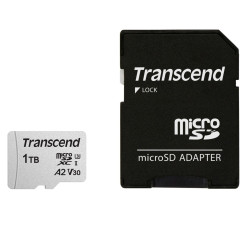 1tb scheda micro sdxc transcend usd300s 3d nand classe 1 argento