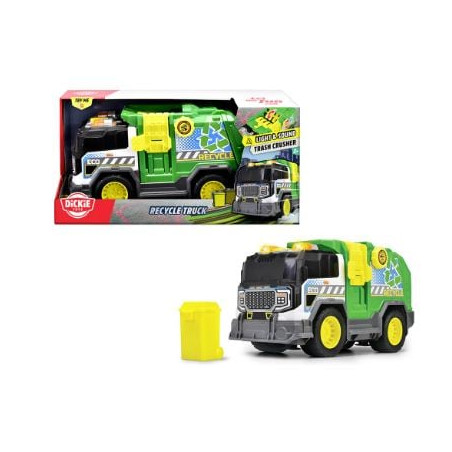 veicolo giocattolo dickie camion della spazzatura suoni/luci 30cm