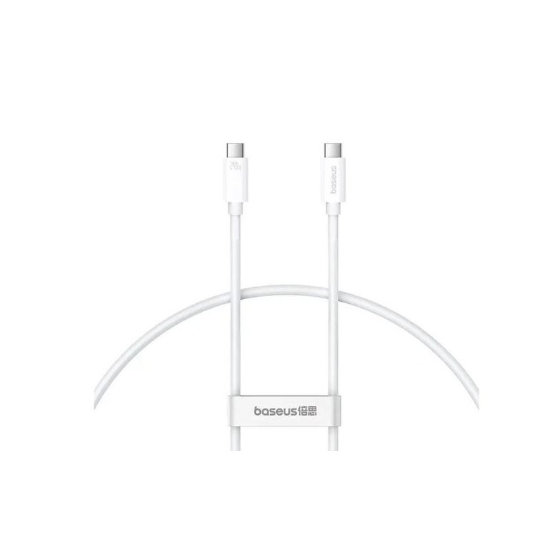 cavo usb baseus superior usb-c/c 240w 1m bianco [6932172648787]