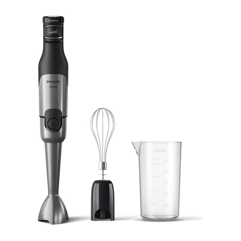 mixer ad immersione philips hr2682/00 1200w nero/acciaio inossidabile
