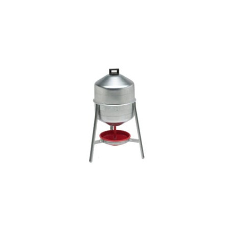 Abbeveratoio controfratelli per polli supporto in acciaio lt.30,0