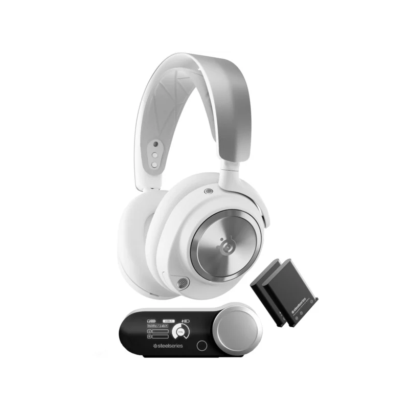 cuffia steelseries arctis nova pro p wirless per gaming 3.5mm bianco