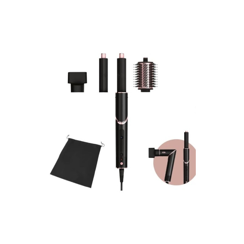 styler e asciugacapelli shark flexstyle multistyler hd424eu nero/rosa