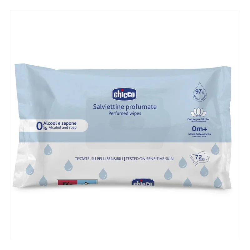salviette chicco profumate per bambino 72pz
