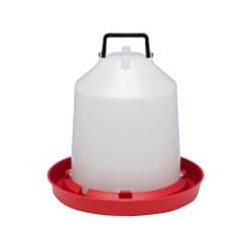 Abbeveratoio controfratelli per polli in plastica con impugnatura