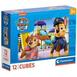 puzzle clementoni cubo paw patrol 16x12cm multicolore 12pz