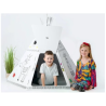 tenda giocattolo biemme bcs 5002 b colorabile paper tipi bianco