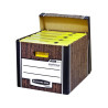 contenitore classificatore fellowes woodgrain fast fold marrone 8cm