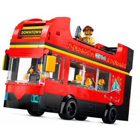 set da costruzione lego city-autobus turistico rosso a due piani
