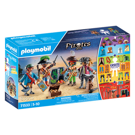 gioco da costruzione playmobil le mie figure pirati multicolore 83pz