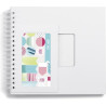 set creativo hama album a spirale 50 fogli 28x24cm bianco [7923]