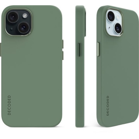custodia posteriore decoded in silicone per apple iphone 15 plus
