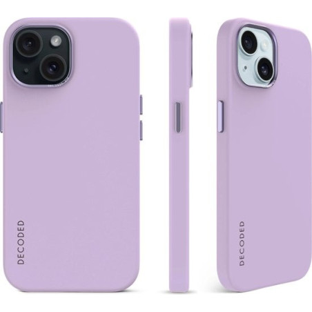 custodia posteriore decoded in silicone per iphone 15 plus con magsafe