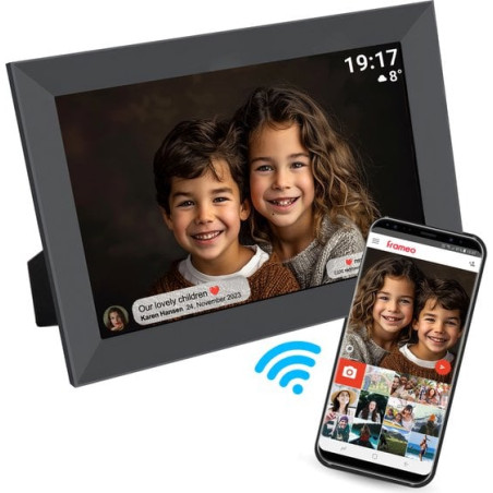 cornice digitale 10.1" denver frameo pff-1012 wifi touchscreen