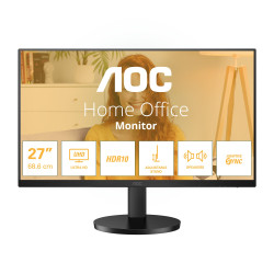 monitor led 27" aoc u27b3af ultra hd 3840x2160p/4ms/classe f/nero