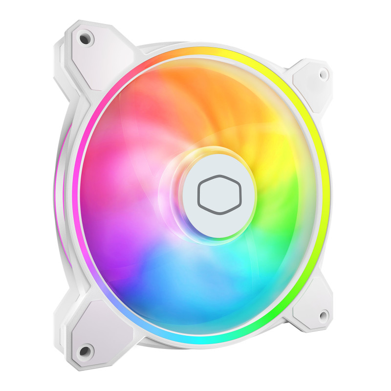 ventola cooler master masterfan mf140 halo2 bianco [awclmws00000058]