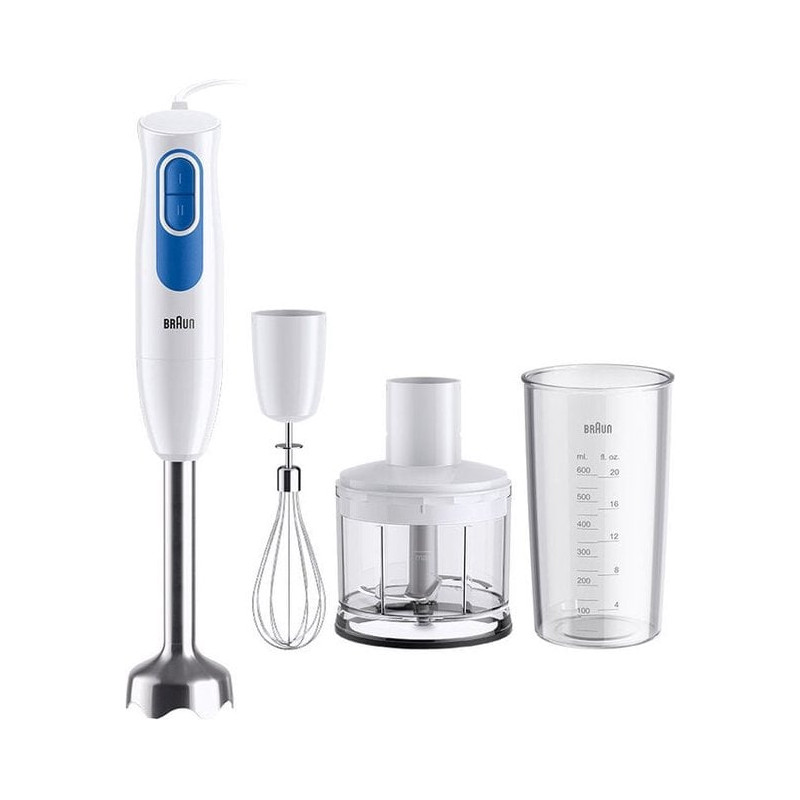 mixer ad immersione braun multiquick 2 mq20236mwh 2 velocitÃ?Â  600w