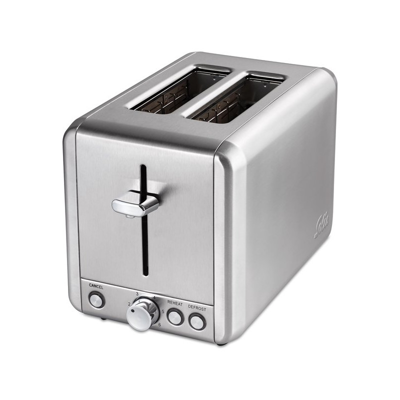 tostapane solis steel 8002 xxl in acciaio inossidabile con 2 scomparti