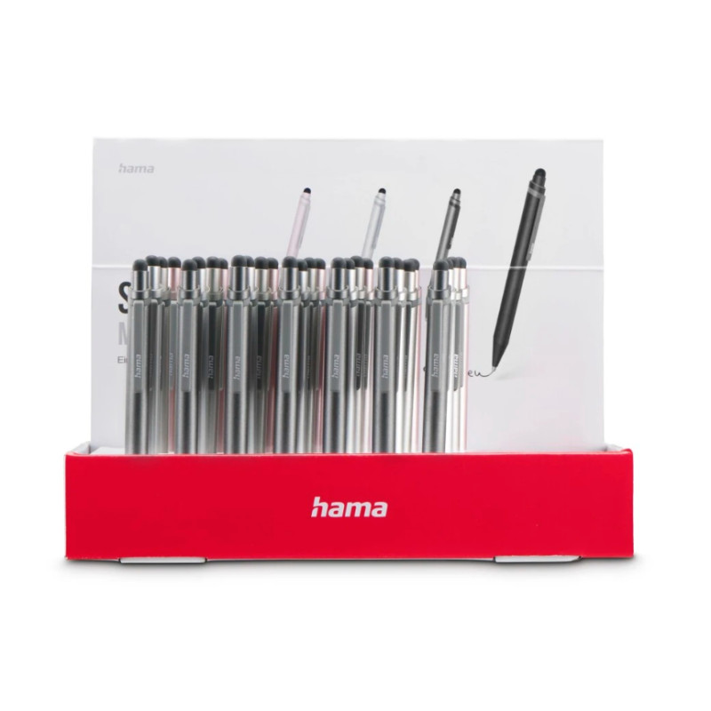 set mini stilo hama 2in1 per tablet plastica antracite/grigio/rose