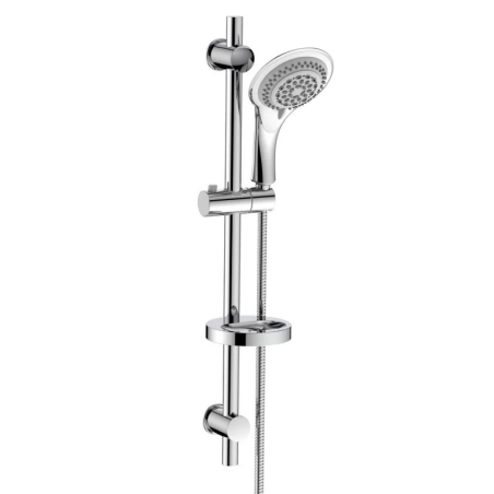 set doccia completo menelao idro bric con portasapone 140mm argetno